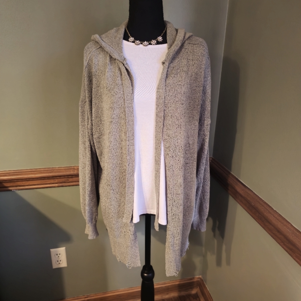 Womens hooded cardigan